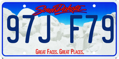 SD license plate 97JF79