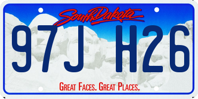 SD license plate 97JH26