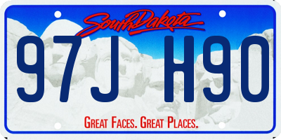 SD license plate 97JH90