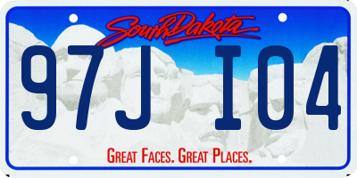 SD license plate 97JI04