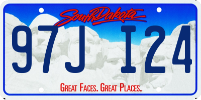 SD license plate 97JI24