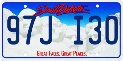 SD license plate 97JI30