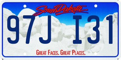 SD license plate 97JI31