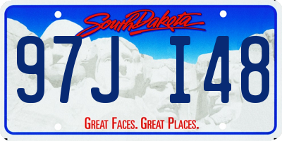 SD license plate 97JI48