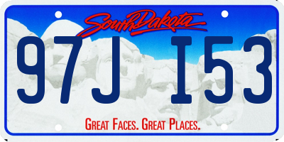 SD license plate 97JI53