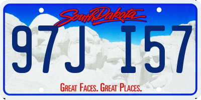 SD license plate 97JI57
