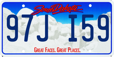 SD license plate 97JI59