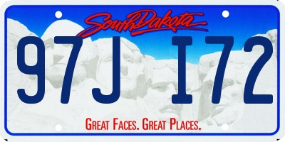 SD license plate 97JI72