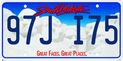 SD license plate 97JI75