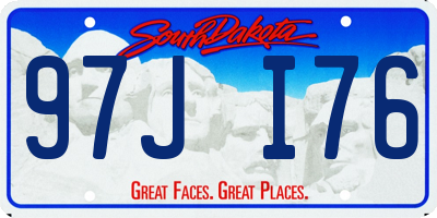 SD license plate 97JI76