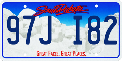 SD license plate 97JI82