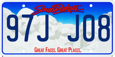 SD license plate 97JJ08