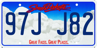 SD license plate 97JJ82