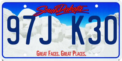 SD license plate 97JK30