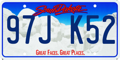 SD license plate 97JK52
