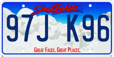 SD license plate 97JK96