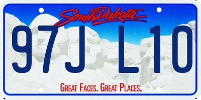 SD license plate 97JL10