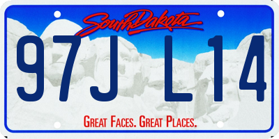 SD license plate 97JL14