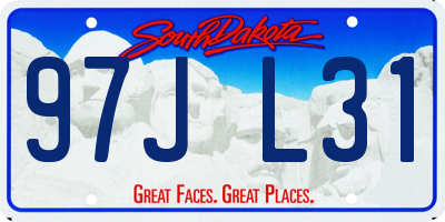 SD license plate 97JL31