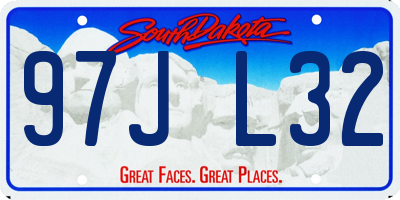 SD license plate 97JL32