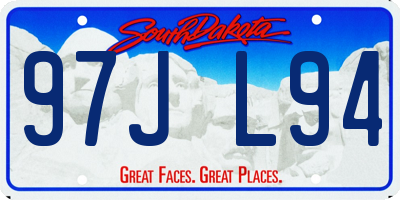 SD license plate 97JL94