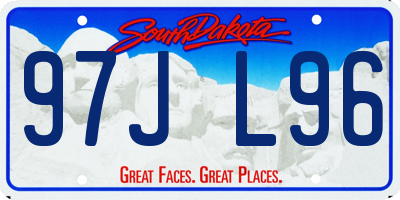 SD license plate 97JL96