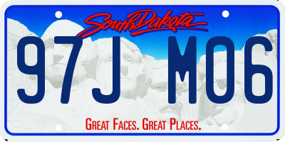 SD license plate 97JM06