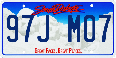 SD license plate 97JM07