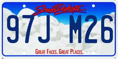 SD license plate 97JM26