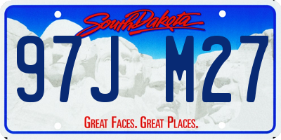 SD license plate 97JM27