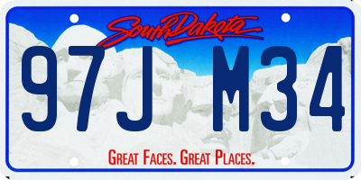 SD license plate 97JM34