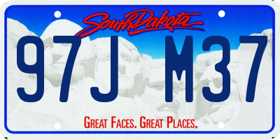 SD license plate 97JM37