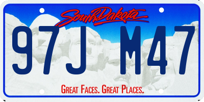 SD license plate 97JM47