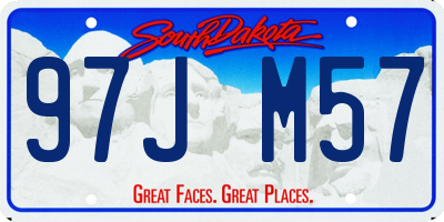 SD license plate 97JM57