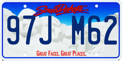 SD license plate 97JM62
