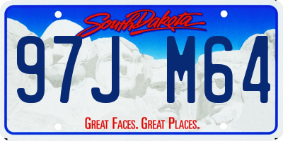 SD license plate 97JM64