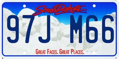 SD license plate 97JM66