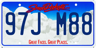 SD license plate 97JM88