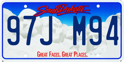 SD license plate 97JM94