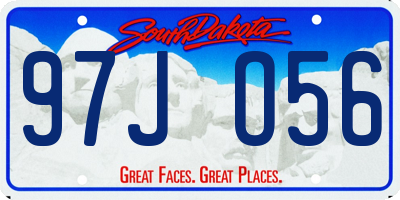 SD license plate 97JO56