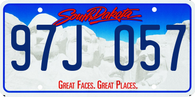 SD license plate 97JO57