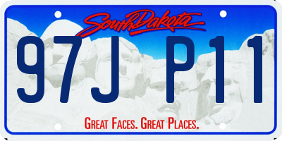 SD license plate 97JP11