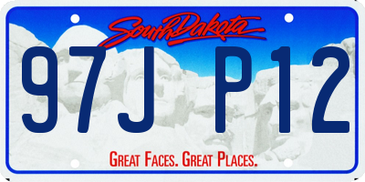 SD license plate 97JP12