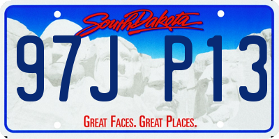 SD license plate 97JP13