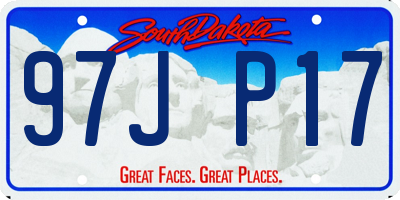 SD license plate 97JP17