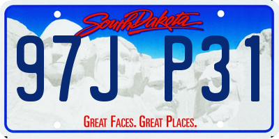 SD license plate 97JP31