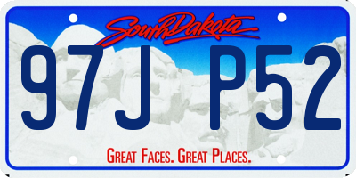 SD license plate 97JP52