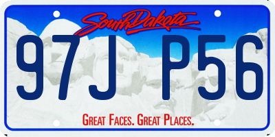 SD license plate 97JP56