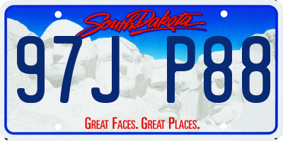 SD license plate 97JP88