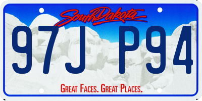 SD license plate 97JP94